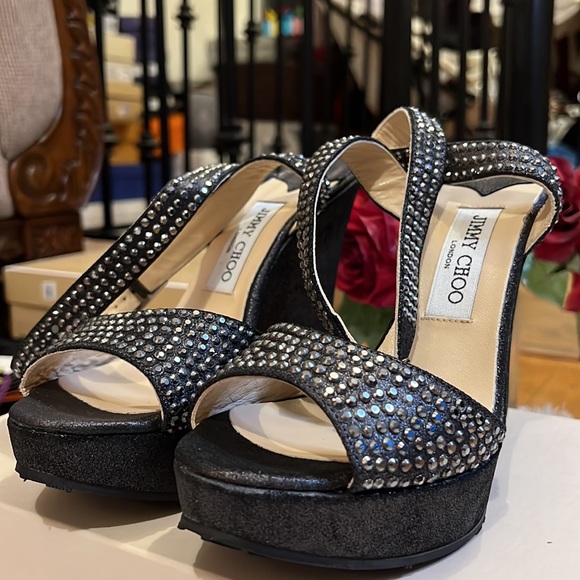 Jimmy Choo Black platforms sandals size 39. Brand new never ever used. Good deal - Picture 5 of 9